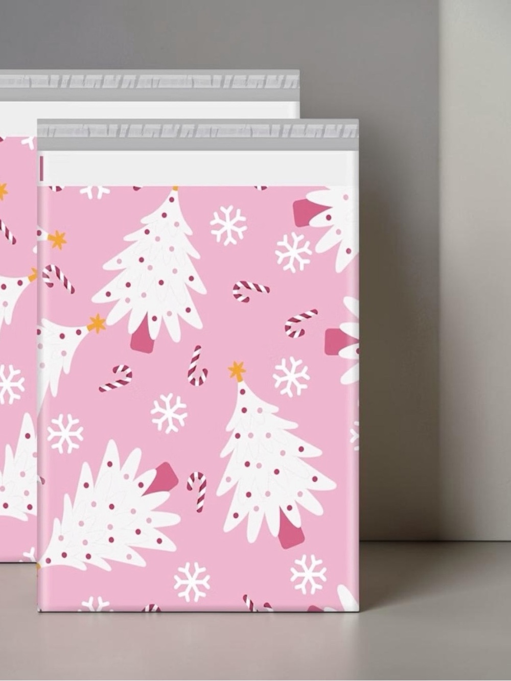 Christmas Tree Holiday Poly Mailers 14.5”x19” 10ct